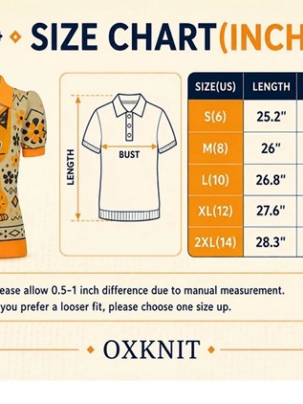 Woman Knit Blouse Polo Retro Look 100% Cotton 3x - Picture 11 of 15
